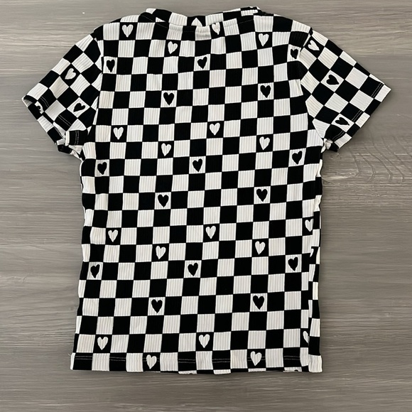 Zara Kids Ribbed Checkered Tshirt - Picture 4 of 4